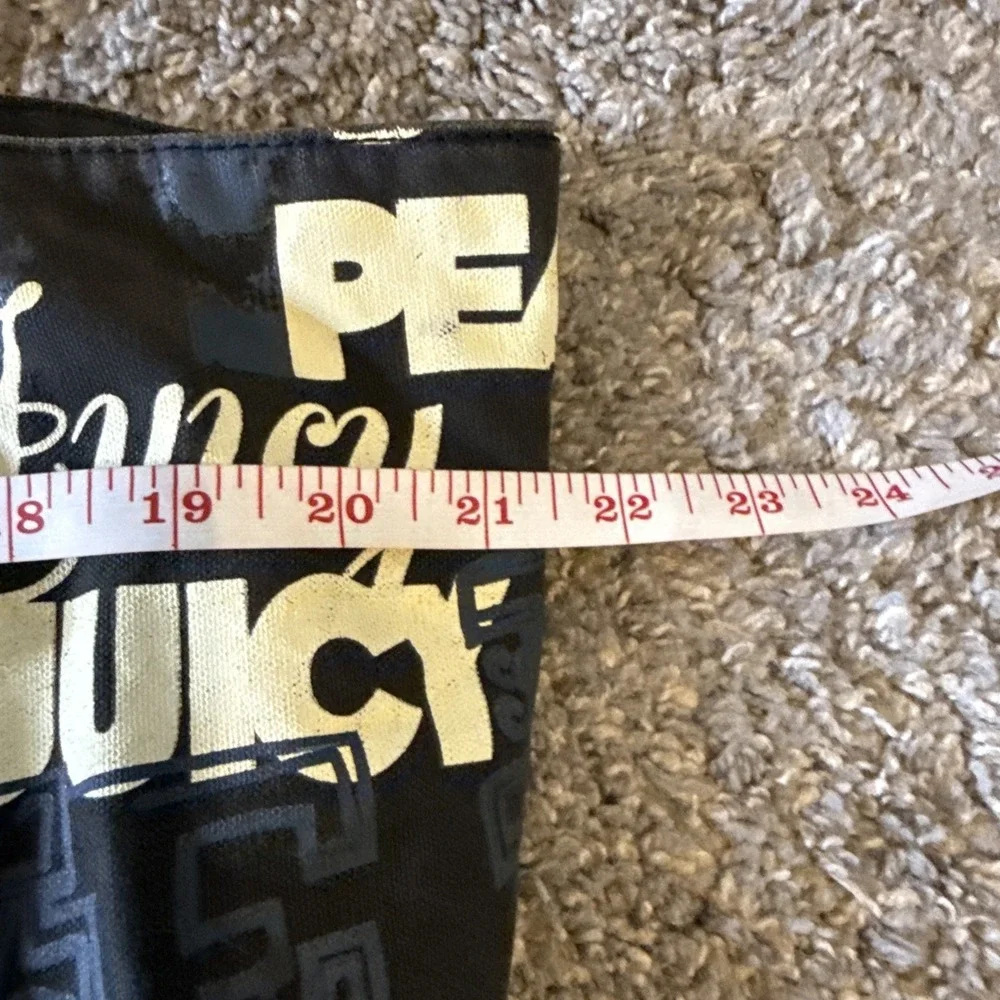 Juicy Couture Peace‎ Print Black/Blue/White Tote Bag